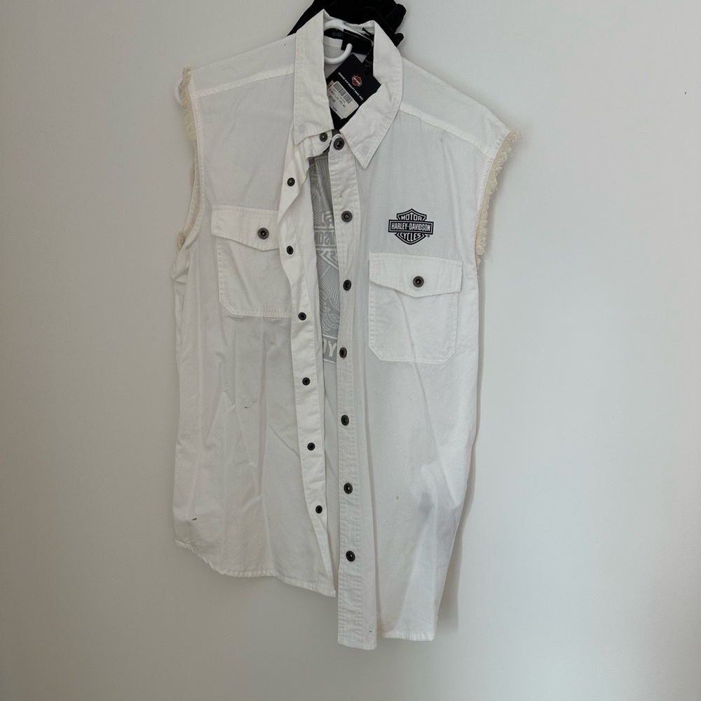 Vintage Harley Davidson shirt & gloves
